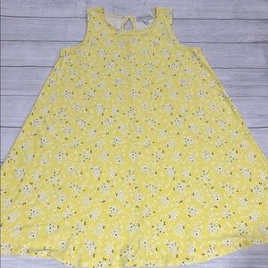 JAMIE & LAYLA Yellow Floral Print Sleeveless Sundress